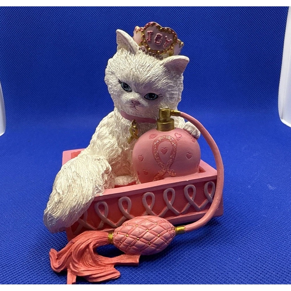 Hamilton Collection Purr For a Cure Figurines Cats For the Cure Collection JOY